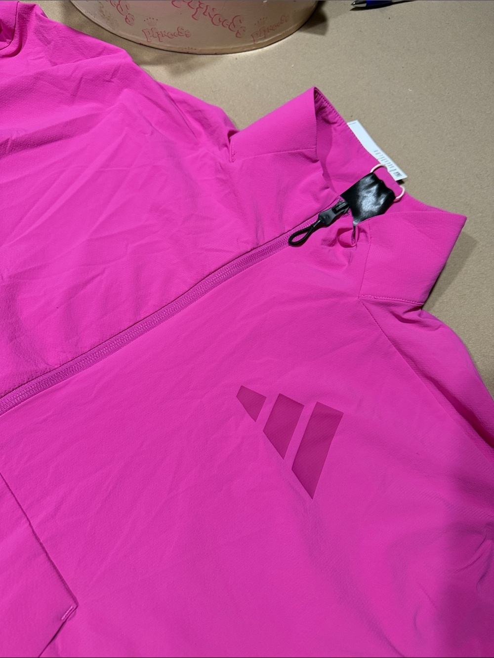 NWT adidas Bold fuchsia Women's Track Suit barrel legs pants  size S - Picture 13 of 14